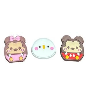 NEW Mickey Minnie Chick Silicone Crocs Shoe or Bag Set of 3 Charms
